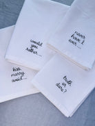 Custom embroidered home decor gifts napkins
