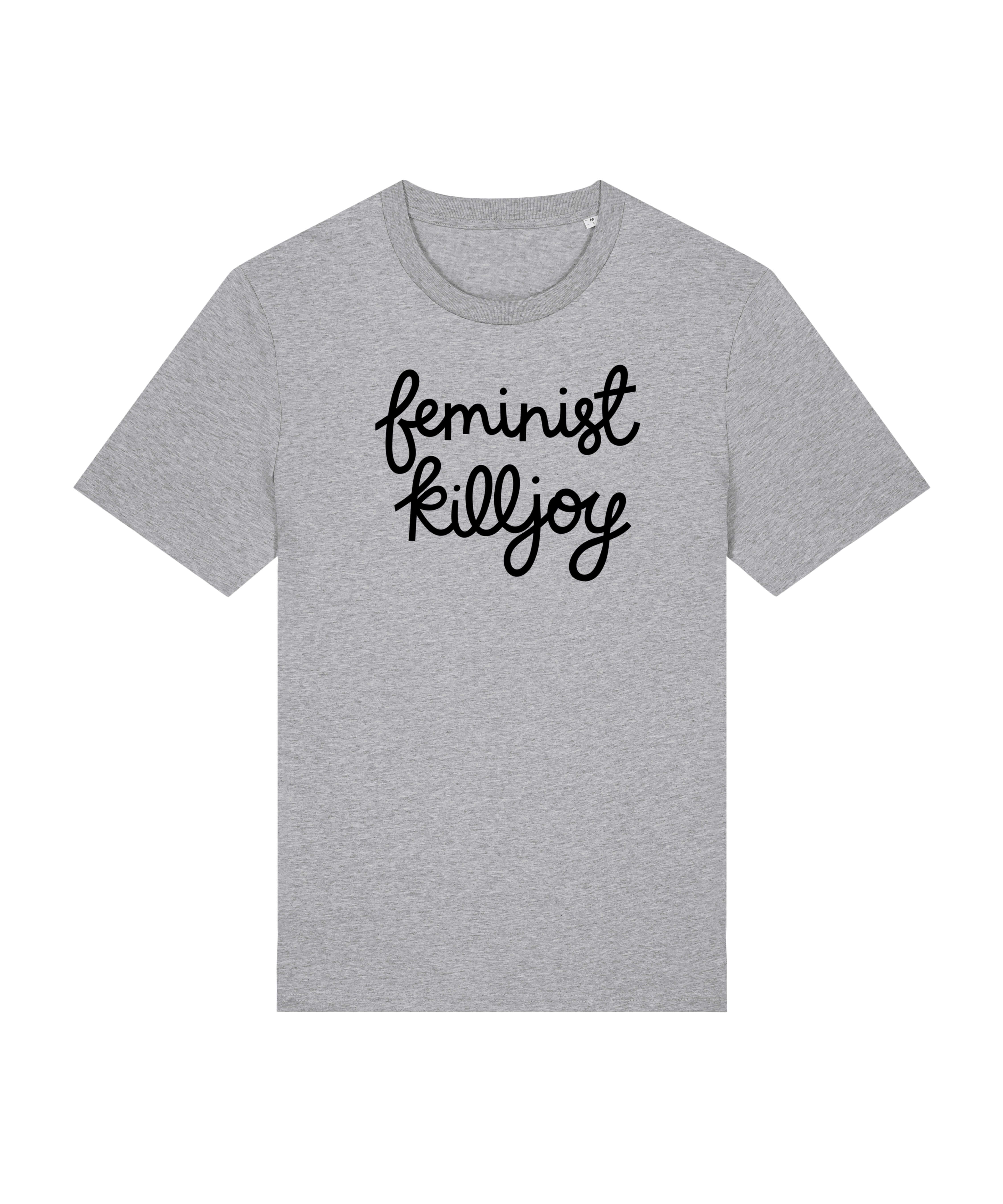 Grey feminist killjoy tee shirt