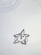 Custom embroidered tee with child’s drawing for Mother’s Day or Father’s Day gift