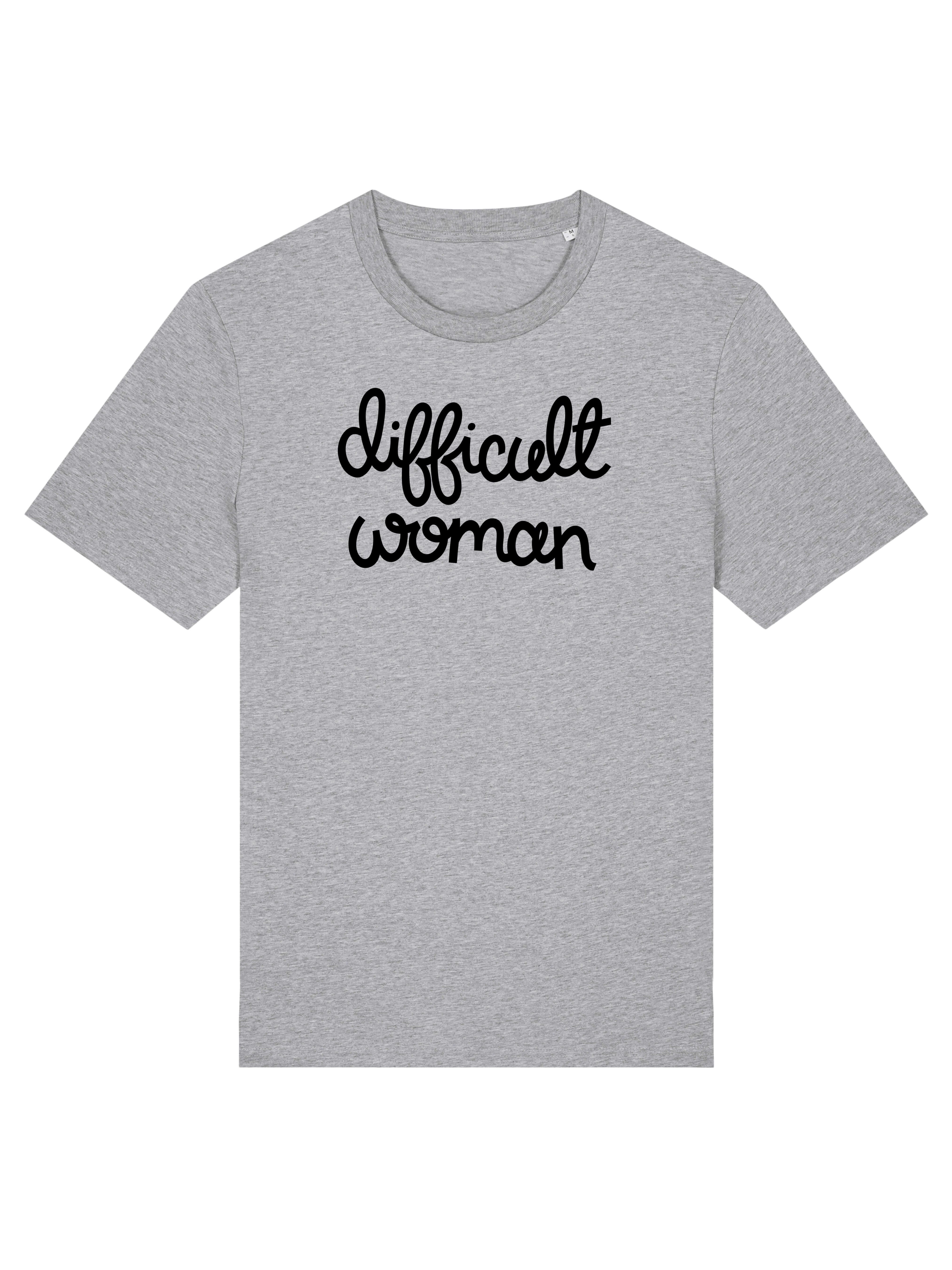 grey difficult woman tee