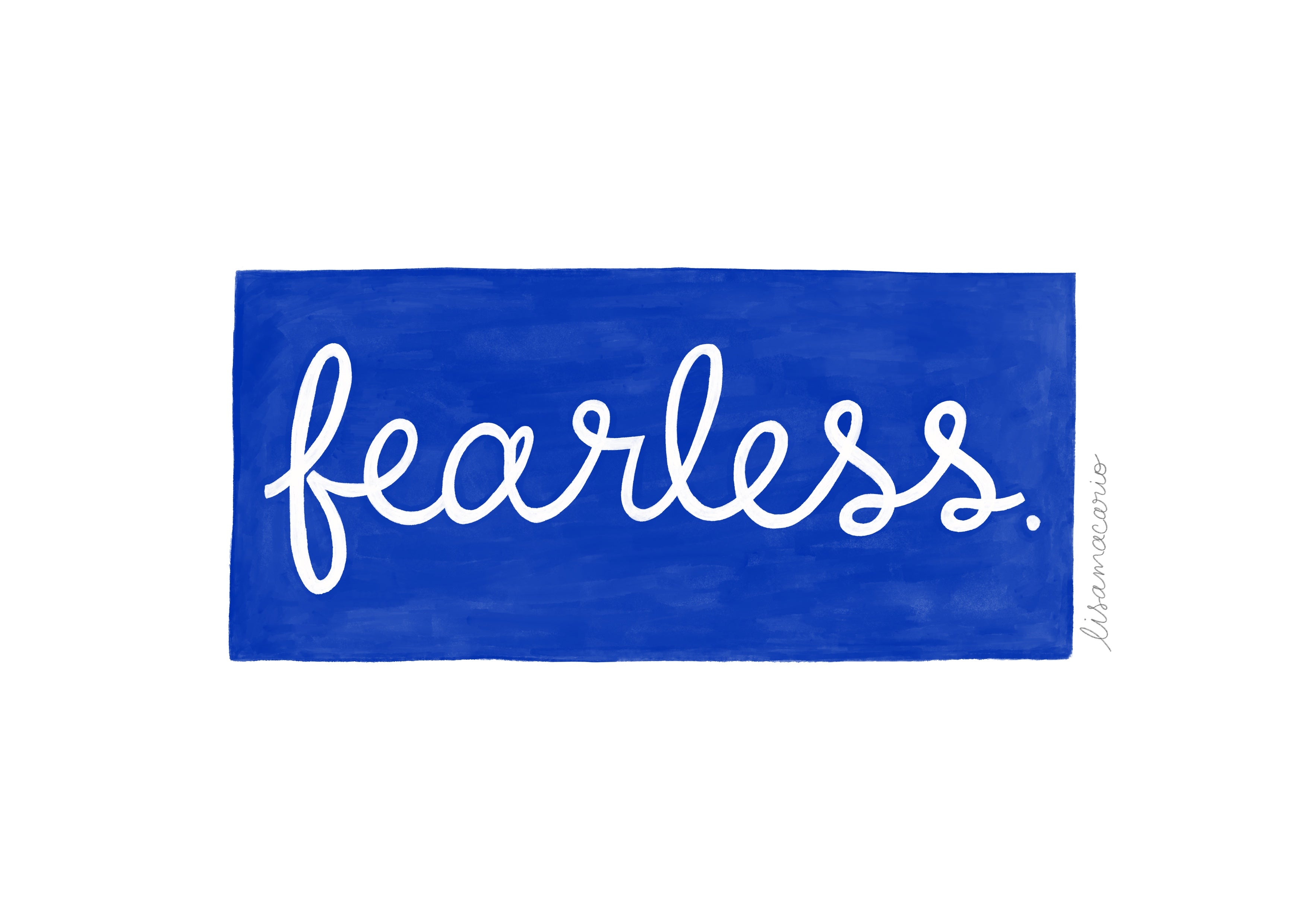 Fearless giclee fine art print perfect gift for strong women 